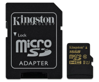 Kingston 16GB microSDHC Class10 zapis 45MB/s odczyt 90MB/s - 185516 - zdjęcie 3